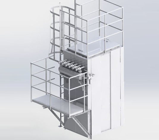 山東淄博旋風除塵器、螺旋輸送機發貨